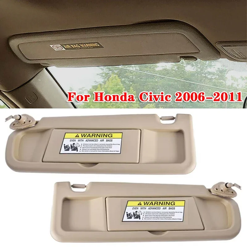 1/2pcs Car Front Windshield Sun Visor with Cosmetic Mirror for Honda Civic 2006-2011