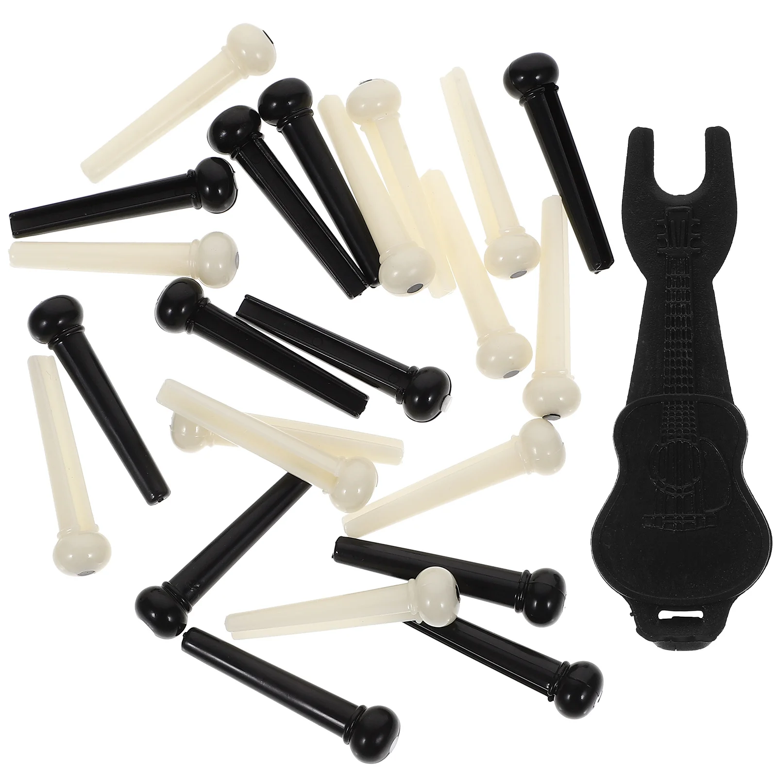 

1Set Guitar Bridge Pin Set Solid Plastic Durable Acoustic Guitar Pegs Stable String Fixation Guitars Bridge Pins