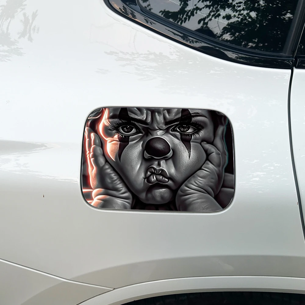 Demon Baby Waterproof Car Fuel Tank Cap Sticker Sunscreen Decal Car Stickers view 5