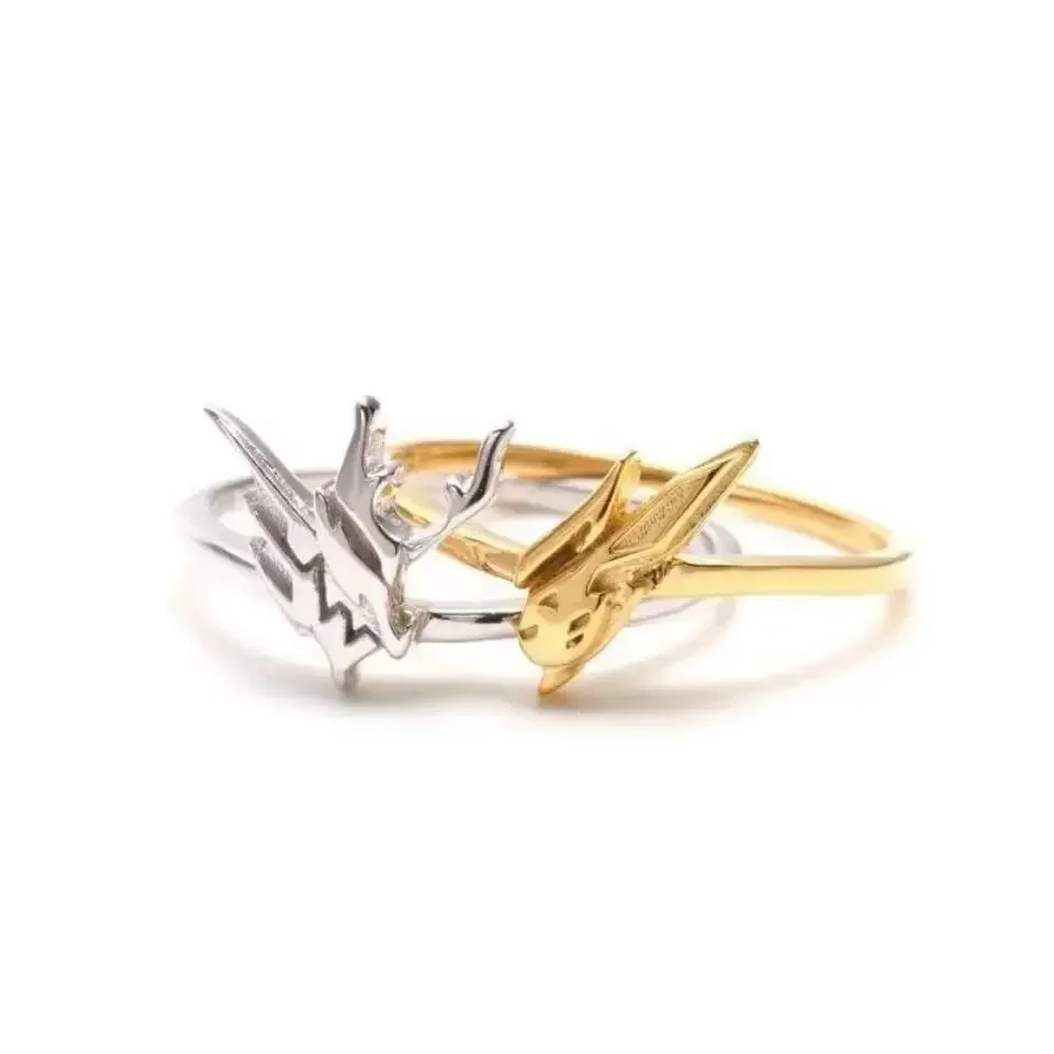 Kamen Rider Build Gold Rabbit Silver Dragon Style Open Ring Creative Personality Cool Cosplay costume accessory Props Gift