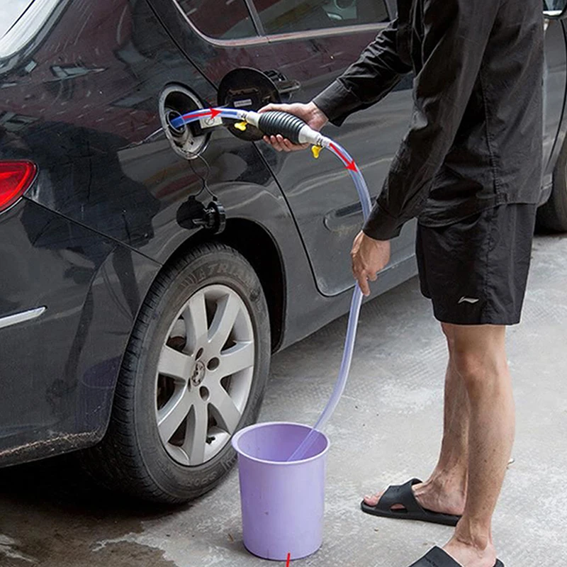 New 1pc Car Fuel Tank Sucker Oil Transfer Car Fuel Pump Petrol  Liquid Manual Pump view 5