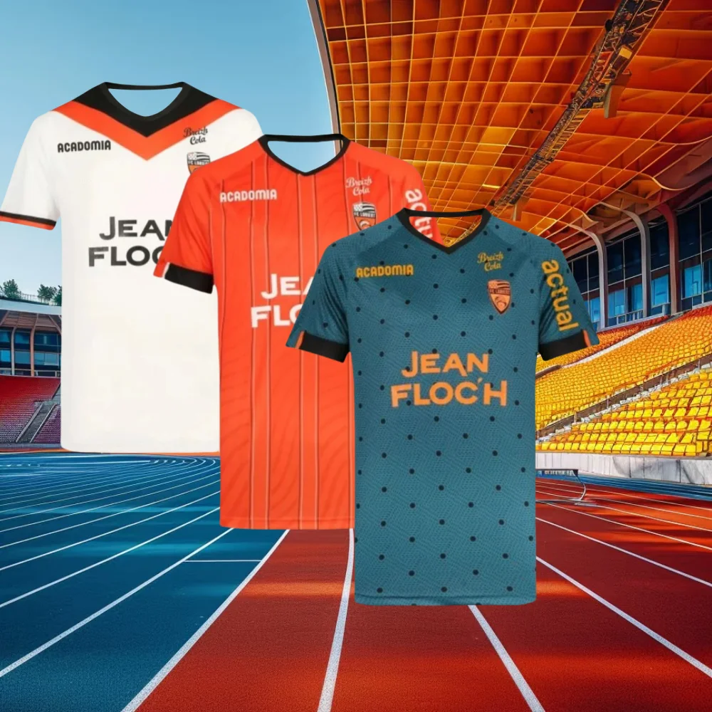

2025 Summer FC Lorient Men's Sports Football Shirt Adult Game Training Clothes Outdoor Breathable Sports Short Sleeves
