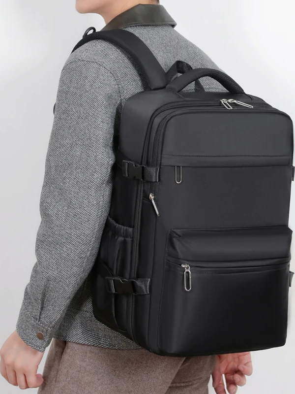 large-capacity-business-casual-commuter-laptop-bag-men's-double-shoulder-backpack-logo-leisure-simple-style-medium-hardness