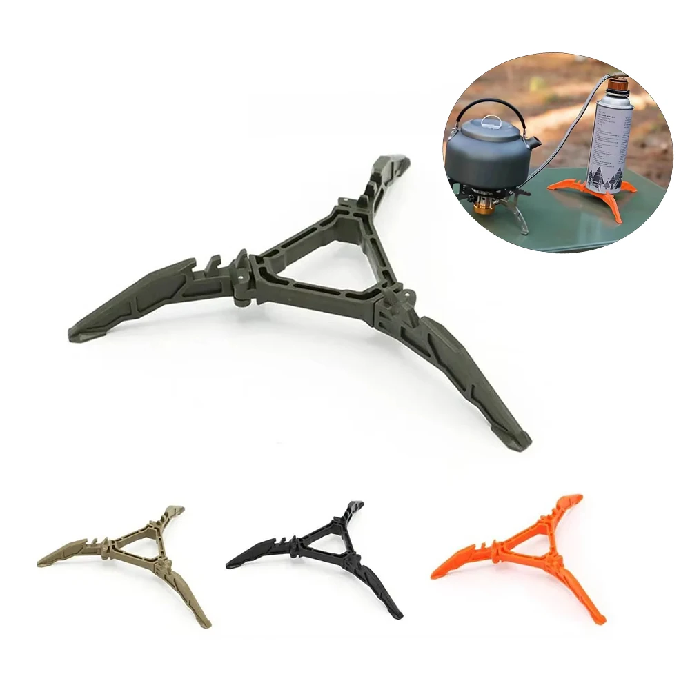 Foldable Fuel Can Stabilizer Anti Dumping Tripod for Outdoor Camping Hiking Cooking Cookware Gas Tank Bracket Accessories