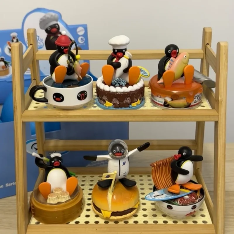 

Anime Pingu Gashapon Blind Box Cute Surprise Mystery Boxes Figures Model Toys Cartoon Kawaii Desktop Decor Accessories Kid Gift