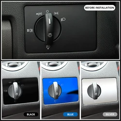 LHD Car Head Light Lamp Switch Button Panel Cover Decoration Sticker for Ford Focus 2 Mk2 Focus2 2005 - 2011 Accessories