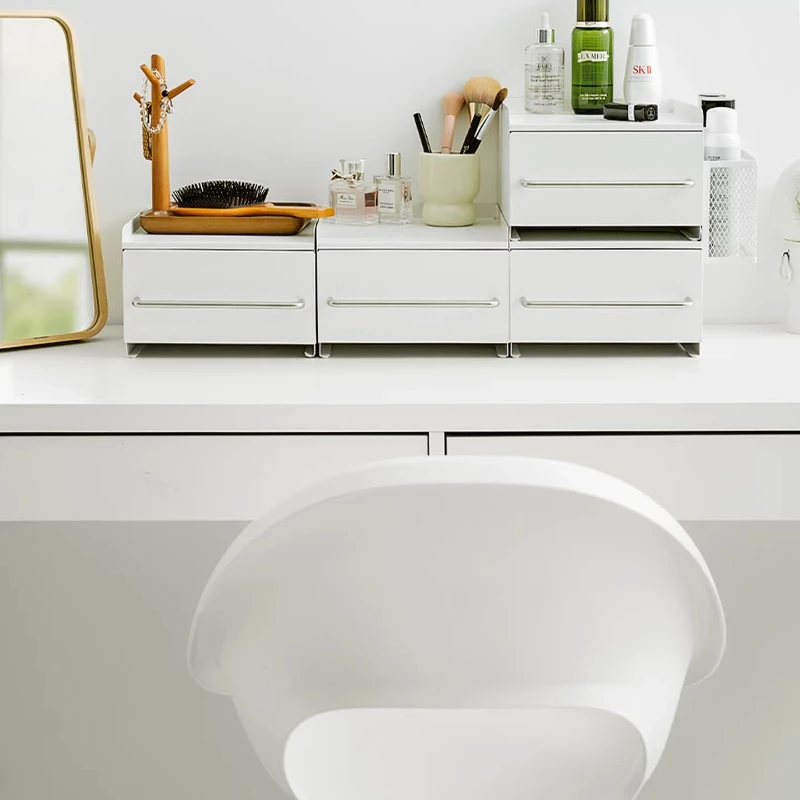 

Минималистичный металлический органайзер для хранения, пылезащитный, штабелируемый, выдвижной, нескользящий, для косметики и макияжа, настольный