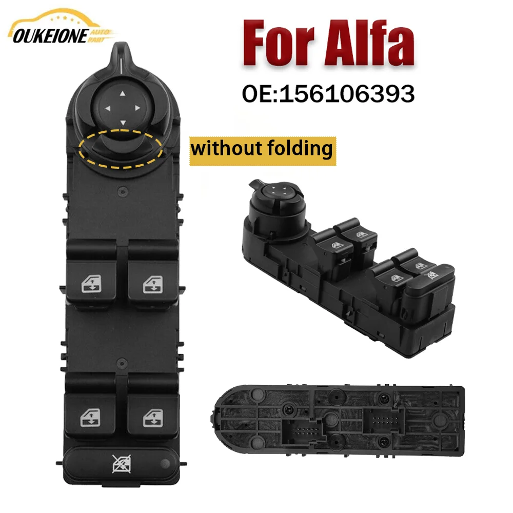 

For Alfa Romeo Giulietta 940 2010-2019 156106393 Electric Master Power Window Regulator Switch Glass Lifter Button Auto Parts