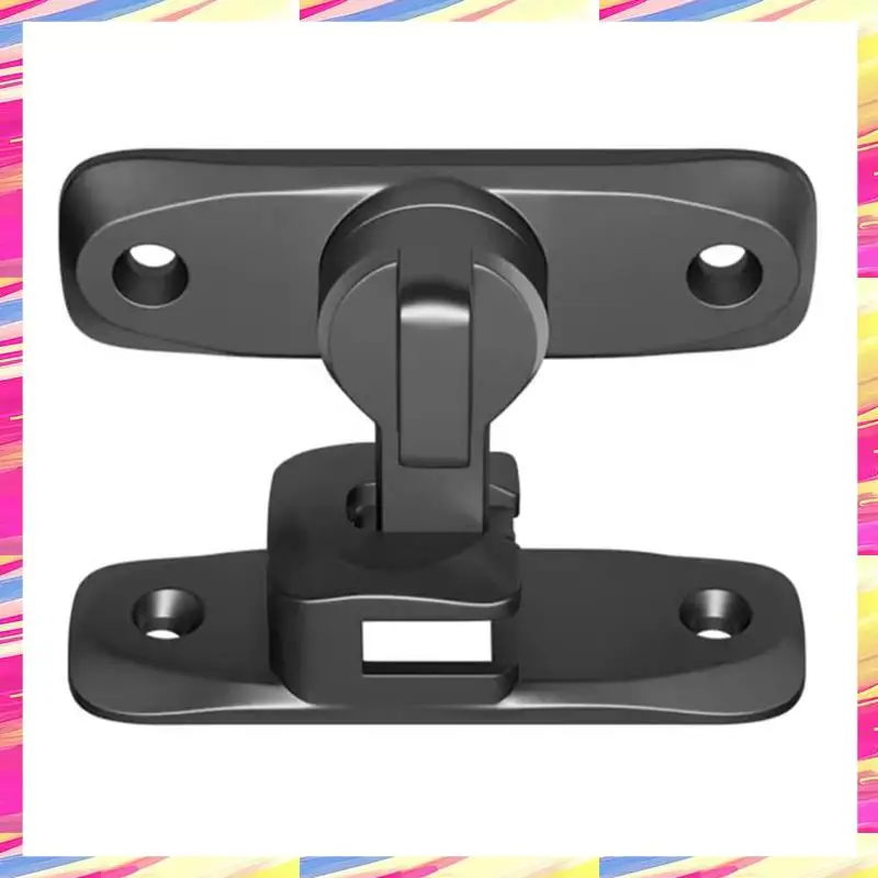 

AIAI 90/180 Degree Angle Flip And Slide Barn Door Lock. Heavy Duty Zinc Alloy Anti-Theft Bolt. (Black)