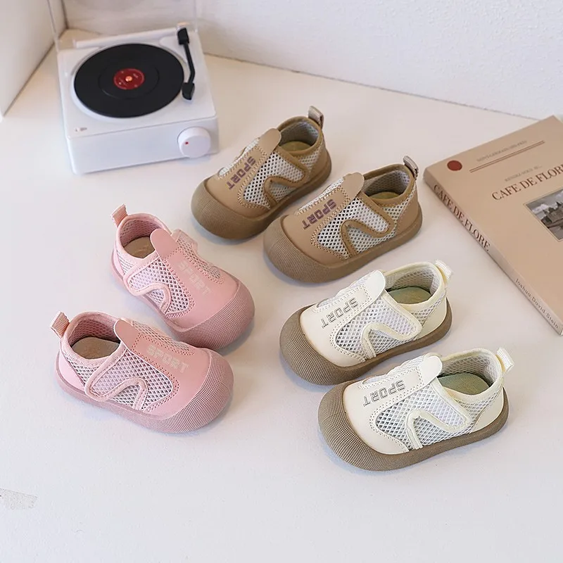 

Повседневная спортивная обувь для мальчиков и девочек, весна-осень 2021, новая дышащая детская обувь с круглым носком, удобная детская обувь с мягкой подошвой