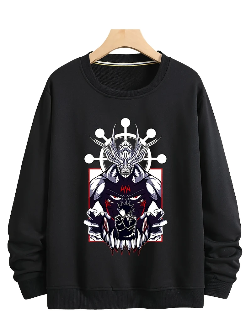 

2025 Autumn and Winter Round-neck Hoodie Mens Casual Comfortable Shirt Fashionable Long Sleeved Is for Both Men and Women Top