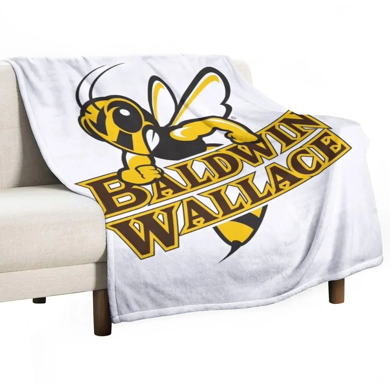 New Baldwin Wallace University yellowjackets Throw Blanket Soft Beds Blankets Sofas Of Decoration Blankets