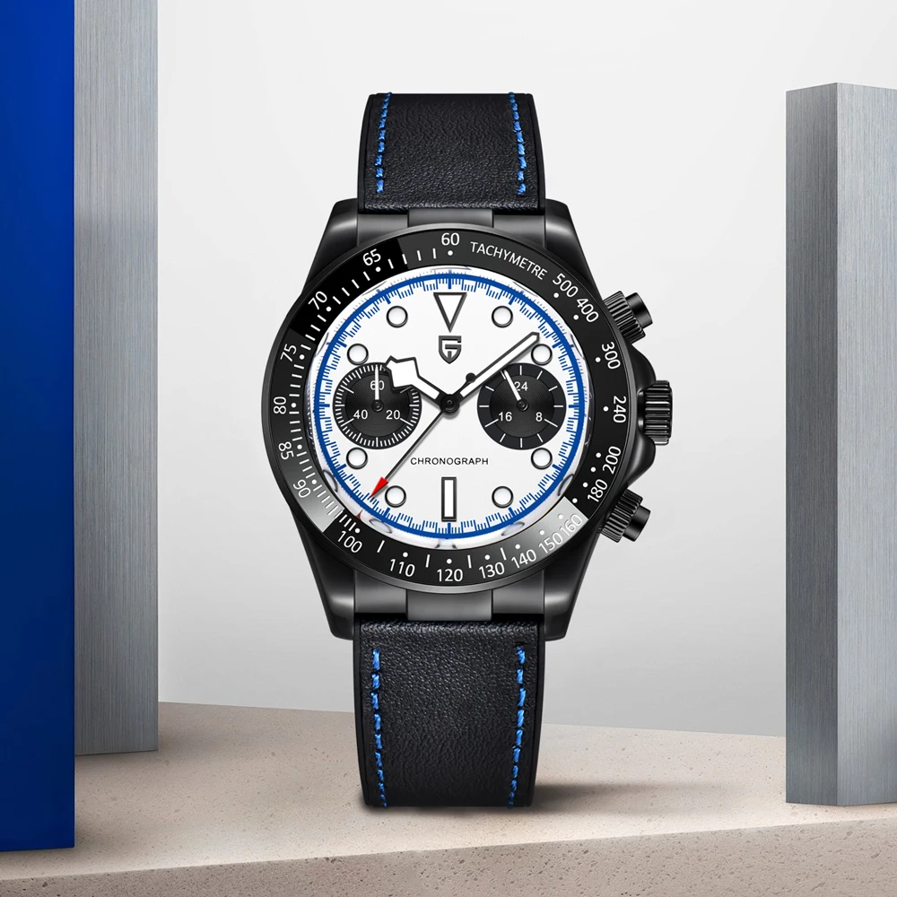 2026 New PAGANI DESIGN Men's Watches Panda Quartz Watch Men Luxury Chronograph Man Sports AR Sapphire Luminous Waterproof Clock