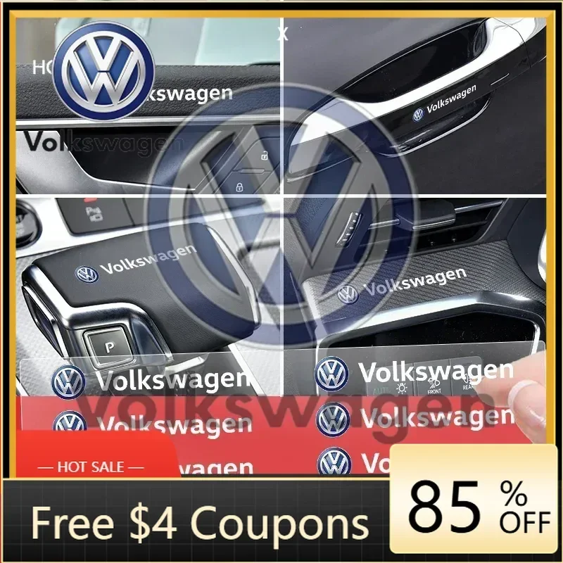 

Styling Mouldings For VOLKSWAGEN VW New Jetta VW For Volkswagen Car Interior Random Stickers Car Goods Car Steering Wheel Decal
