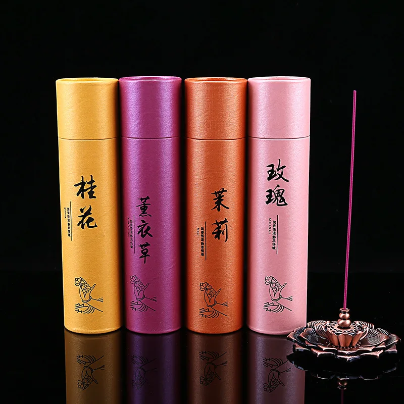 

2 Boxes/ Tubes Incense Sticks Jasmine Osmanthus Rose Fragrance Aloe Incense Stick Home Buddha Worship Meditation Incense