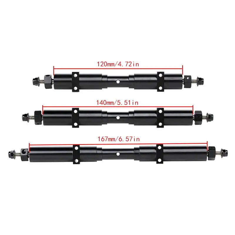 CYGJ-For Tamiya Tractor Model Car 1/14 Tamiya Tractor Unpowered Rear Axle Trailer Modified DIY Metal Axle,167Mm