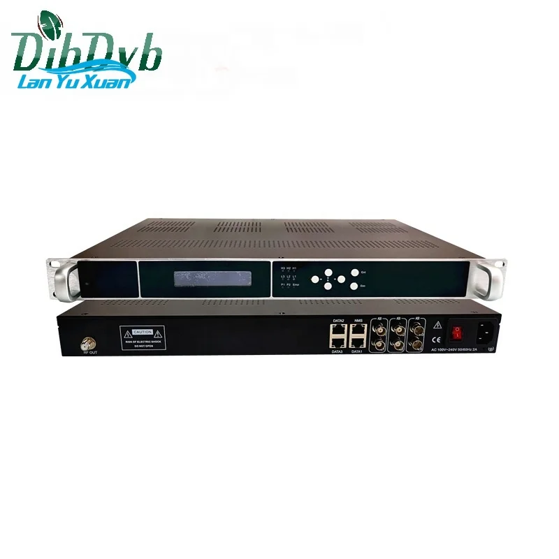 48-in-1 HLS/SRT/RTSP/HTTP IP to DVB-T RF Modulator with 8/16 Carriers / Multiplexing / PID Remapping / PCR Correction