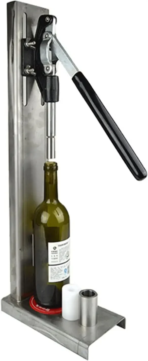 Manual Red Wine Bottle Capping Machine Stainless Steel Small Cork Commercial Wine Stopper Utensil,B-POMx2,B-POMx2