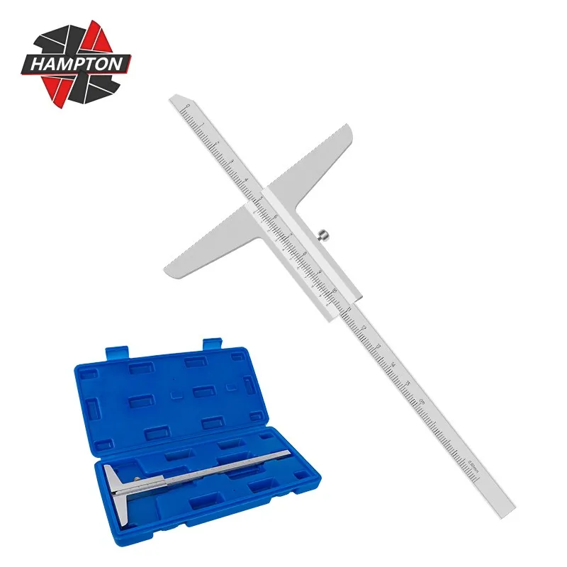 HAMPTON 0-150/200mm suwmiarka głębokości 0.02mm dokładność suwmiarka z noniuszem mikrometr ze stali nierdzewnej miernik metryczny narzędzia pomiarowe