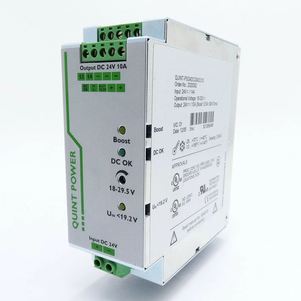 Novo 2320092 QUINT-PS/24DC/24DC/10 para Phoenix QUINT POWER DC/DC Conversor 24VDC/10A