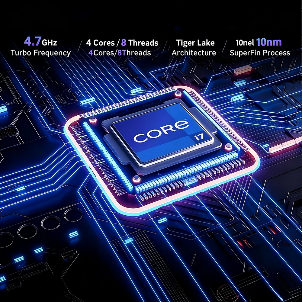 2026 New 15.6 Inch Gaming laptop Intel Core I7-1165G7 Windows 11 Pro 16GB RAM 1TB 2TB SSD Office Fingerprint Unlock Notebook PC