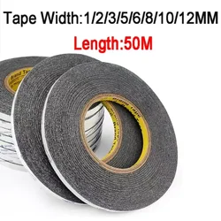 50m Thick Sticker Double Side Adhesive Tape Fix for Cellphone Touch Screen LCD Strong Sponge Double-sided Adhesive