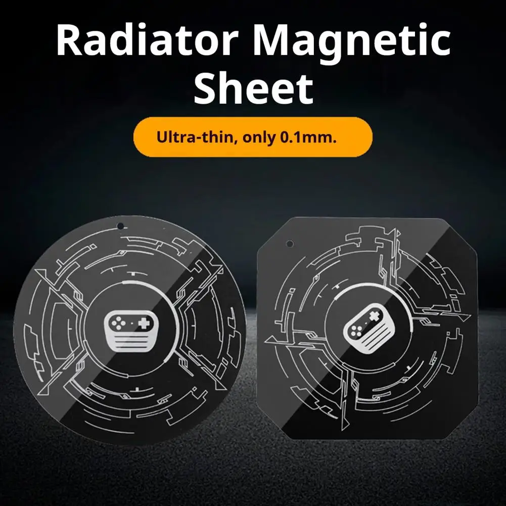 Magnetic Heat Dissipation Patch Radiator Strong Magnetic Suction Plate Spring Steel Mount for Phone Case And Tablet