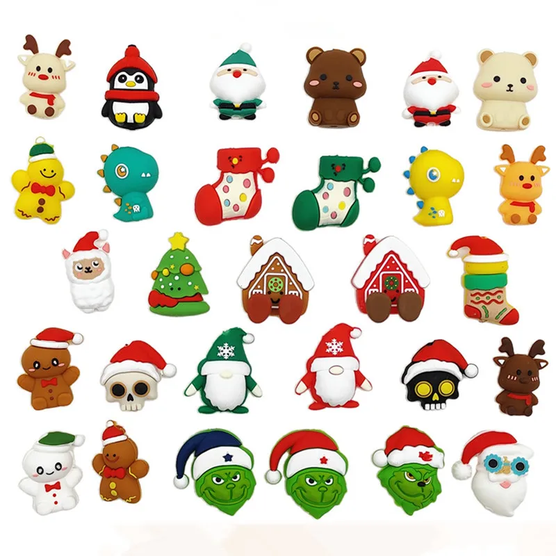 

20/50pcs 3D Cubist Silicone Focal Beads For Jewelry Making DIY Necklace Handmade Nipple Chain Accessories Cartoon silicon Beads