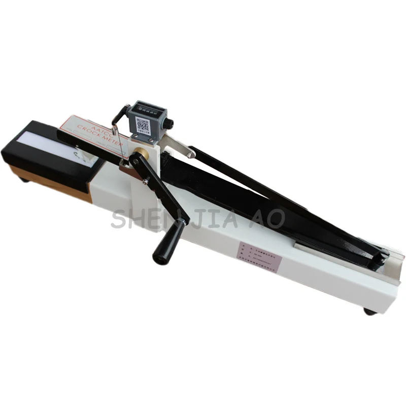 ZQ-006 Dry Wet Rubbing Friction Color Fastness Test Machine Manual Fabric Color Firmness Detector Equipment 104mm / Min