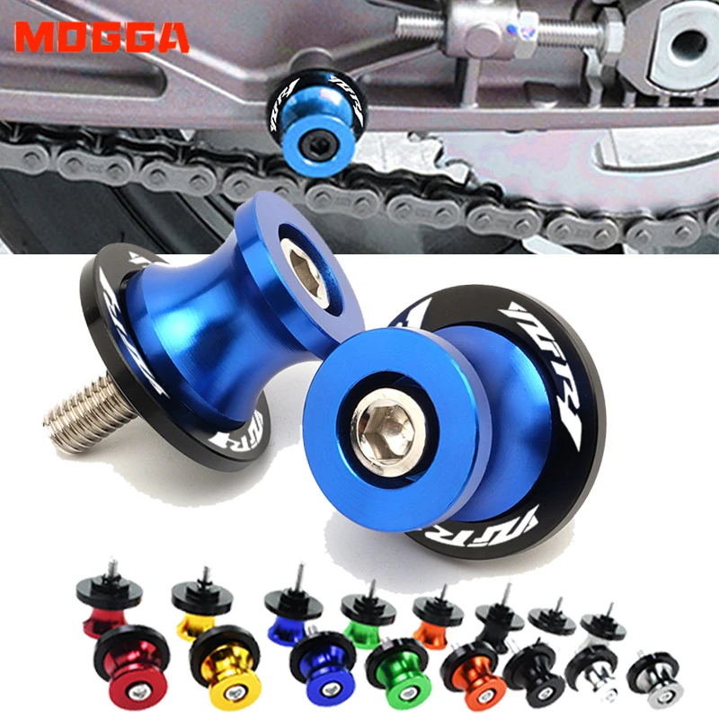

6MM For Yamaha YZFR1 R6 R3 R25 All Years 2PCS 1999-2025 Motorcycle CNC Accessories Aluminum Swingarm Spools Stand Screws Slider