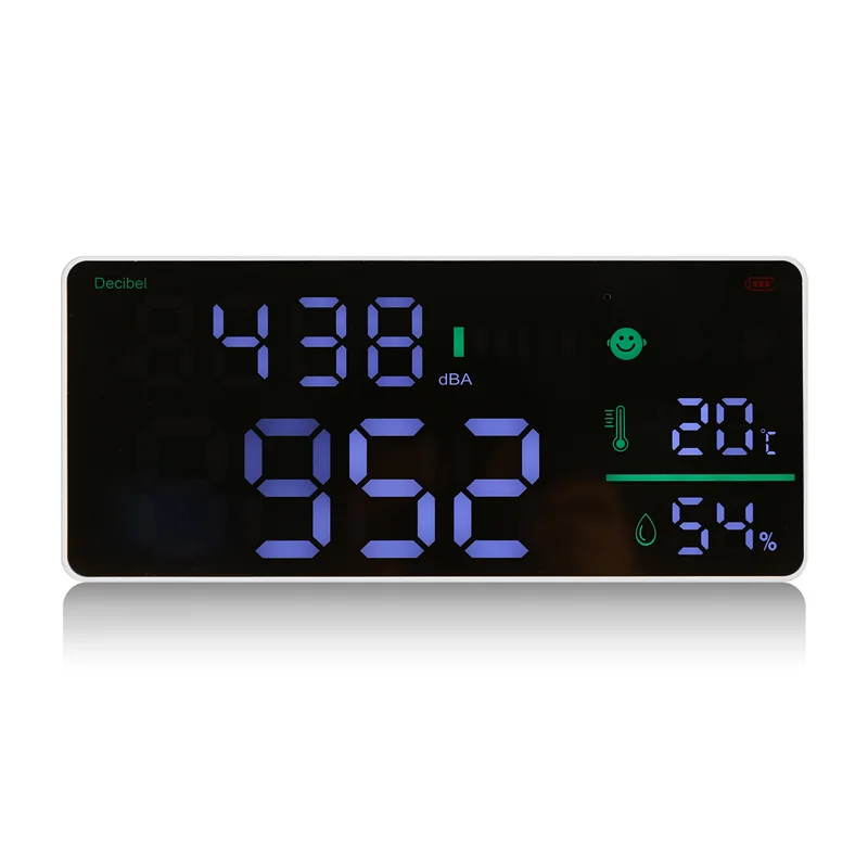 

Самый перезаряжаемый цифровой измеритель уровня звука, измеритель уровня шума, децибел, диапазон от 1 до95 дба, настенные часы с большим экраном