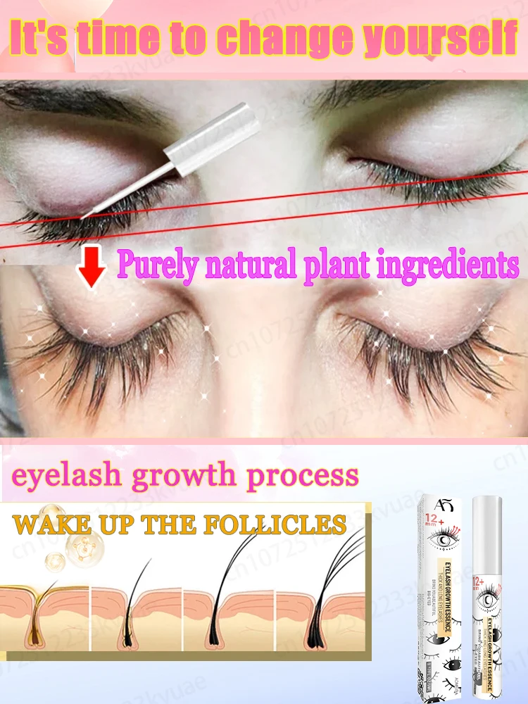 Natural eyelash growth serum, fast eyelash growth in 7 days