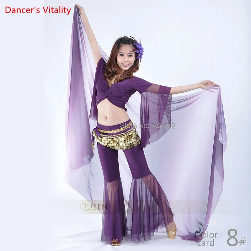 Belly dance veils  Silk scarf hand throwing hand yarn scarf for belly dancing veils