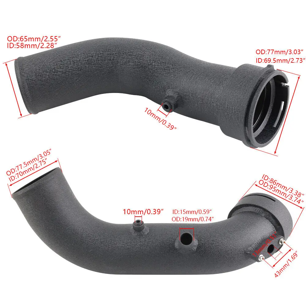 Air Intake Charge ท่อสําหรับ BMW M2 M235i 335i 435i N55 F20 F30 RWD 2012-2016 ยานยนต์ Turbo อุปกรณ์เสริม