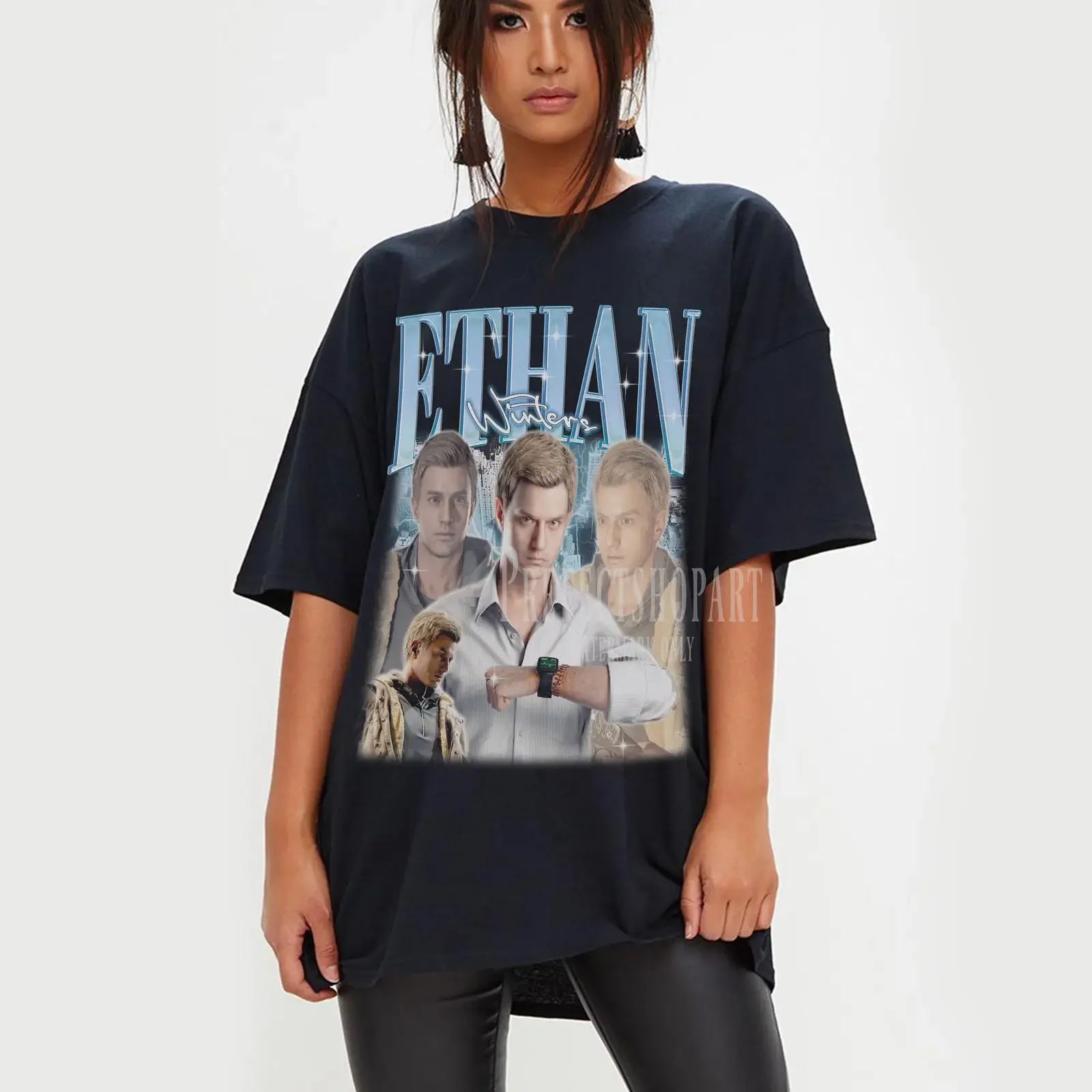 Ethan Winters T Shirt Vintage Leon Kennedy Ashley Grahams Biohazard Requeim Fan vintage Washed graphic Stretched Versatile