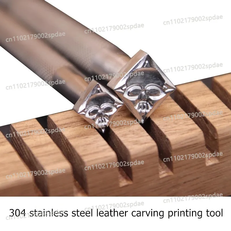 304 Stainless Steel Skull Pattern Leather Stamping Tool -Carving & Embossing Punch For Vegetable Tanned Leather DIY Leathercraft