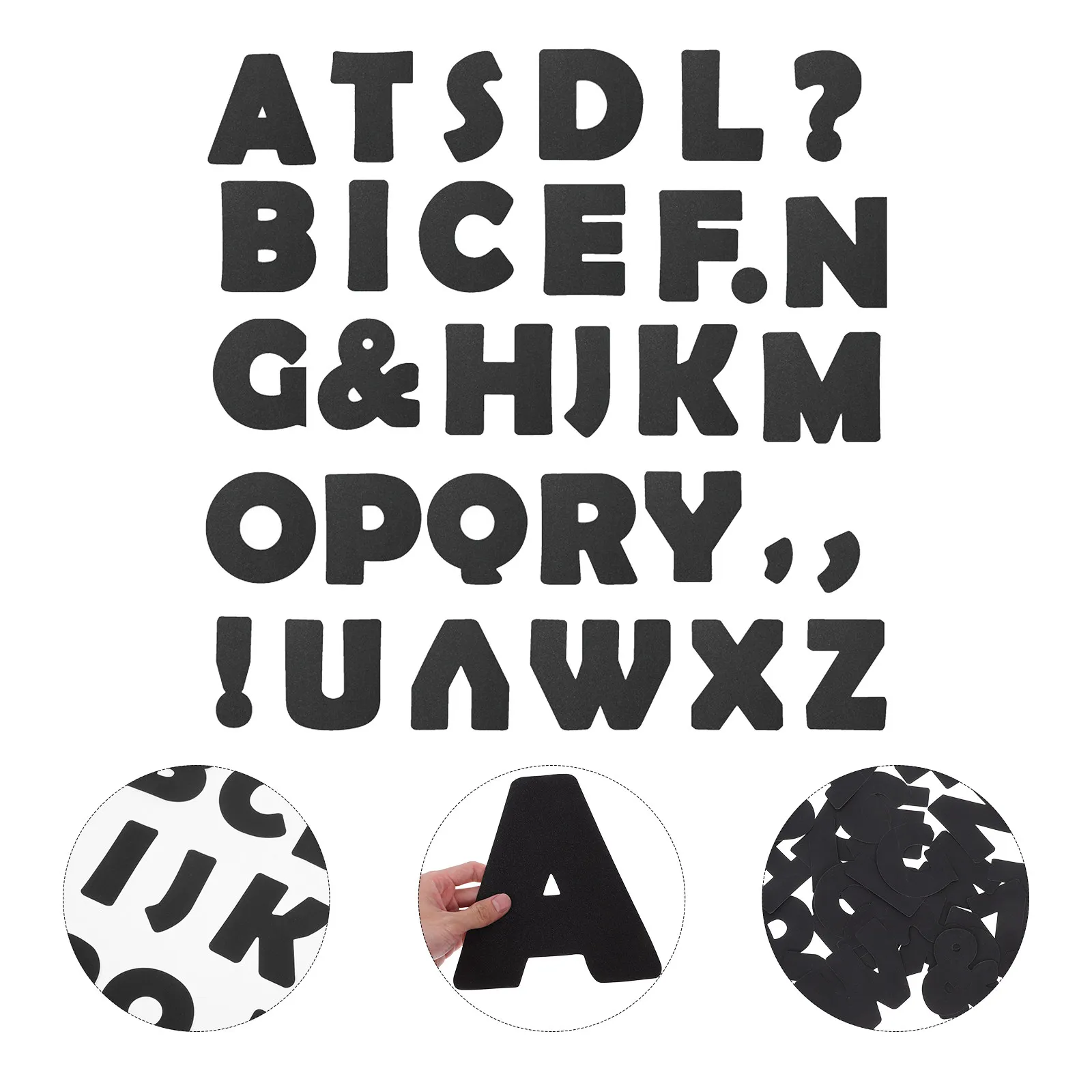 150Pcs Elegant Glitter Bulletin Letters Heavy-Duty Cardstock Alphabet Cutouts for Teacher Classroom Office Home Decor