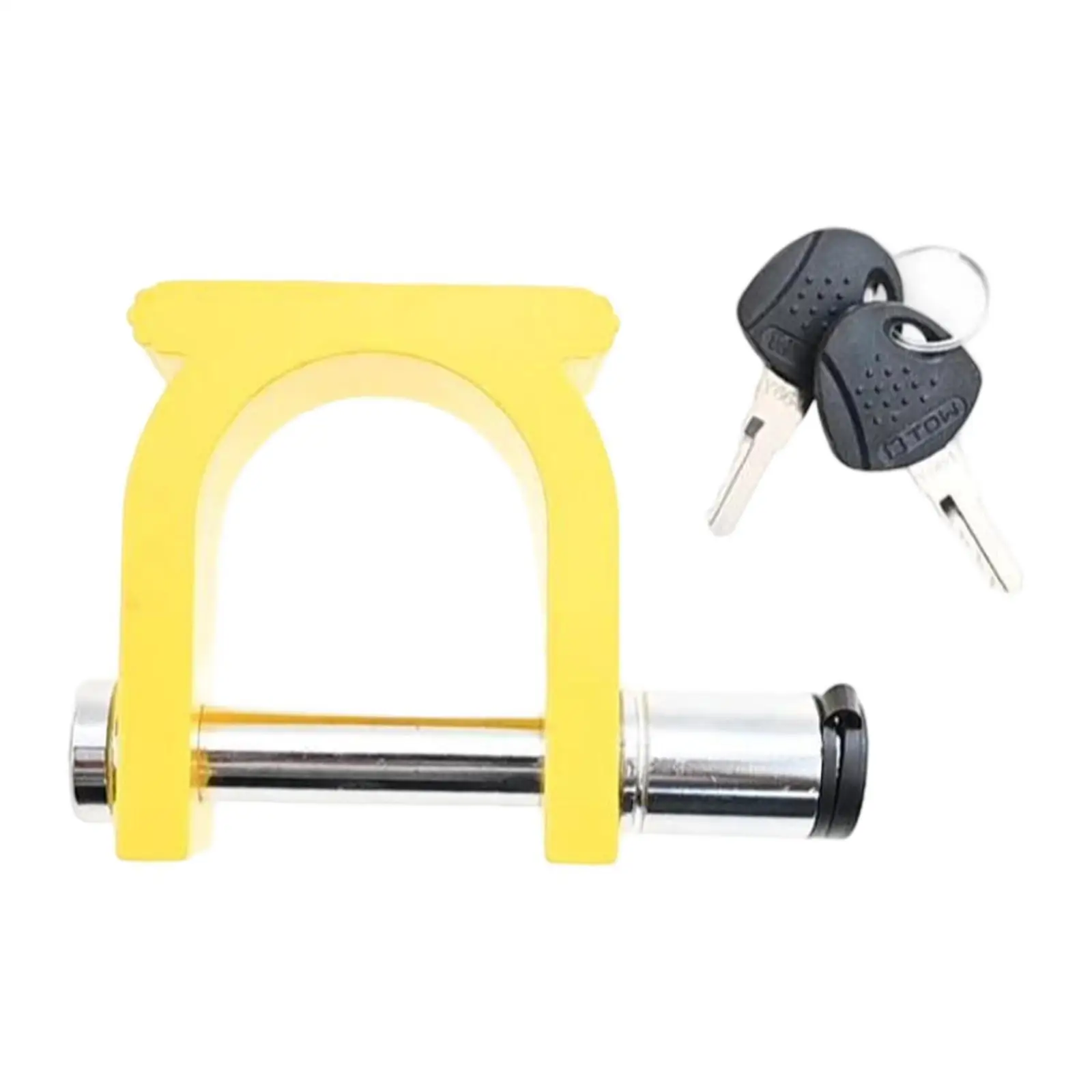 

Secure Metal Trailer Hitch Lock with Keys Anti-theft Coupling Lock Kit for Car Trailer RV Towing Device Protection