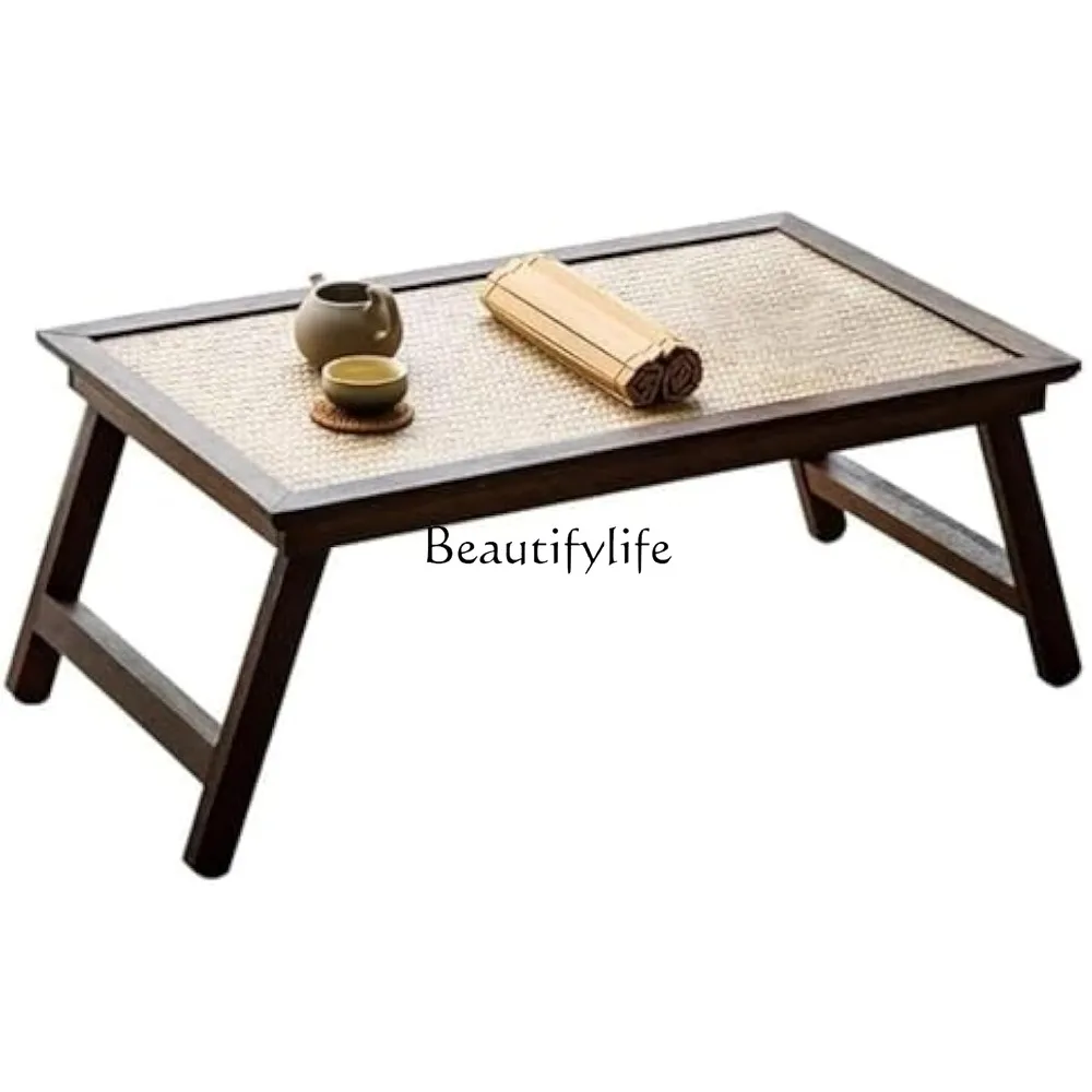

Retro Japanese style folding coffee table, middle balcony, tea table