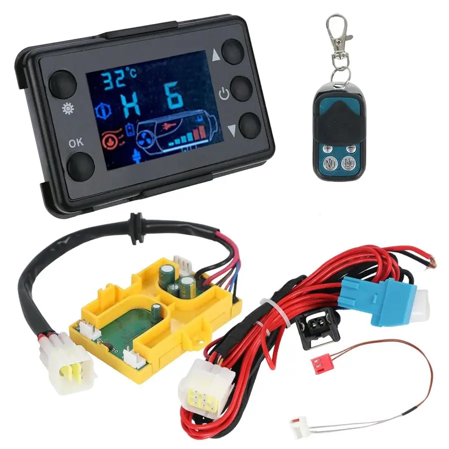 24V Diesel Parkplatz Luft Heizung Control Board Panel Motherboard LCD Controller Monitor Schalter mit Kabelbaum Sensor für Chine