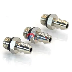 100pcs Pneumatic Fittings 5.5mm/3.5mm/1.5mm Air Pneumatic Hose To M5/M3 Male Mini Barb Fitting M-5AU-6/M-5AU-4MM Copper Connect