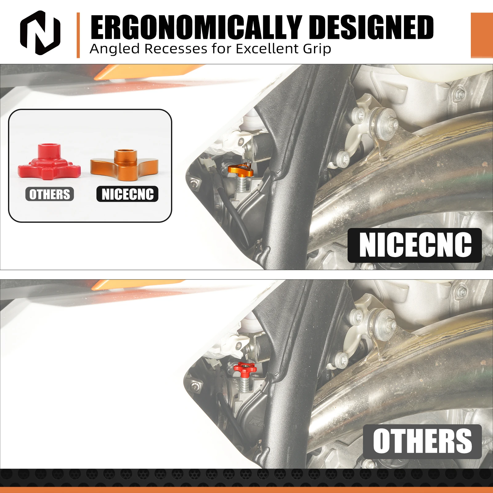 NICECNC Für KTM EXC 300 EXC 250 XCW 300 250 150 2024 Motorrad TPS Leerlauf Knopf Teller SX 125 SX 250 SX XC 125 250 300 2023-2024 – Detail 5