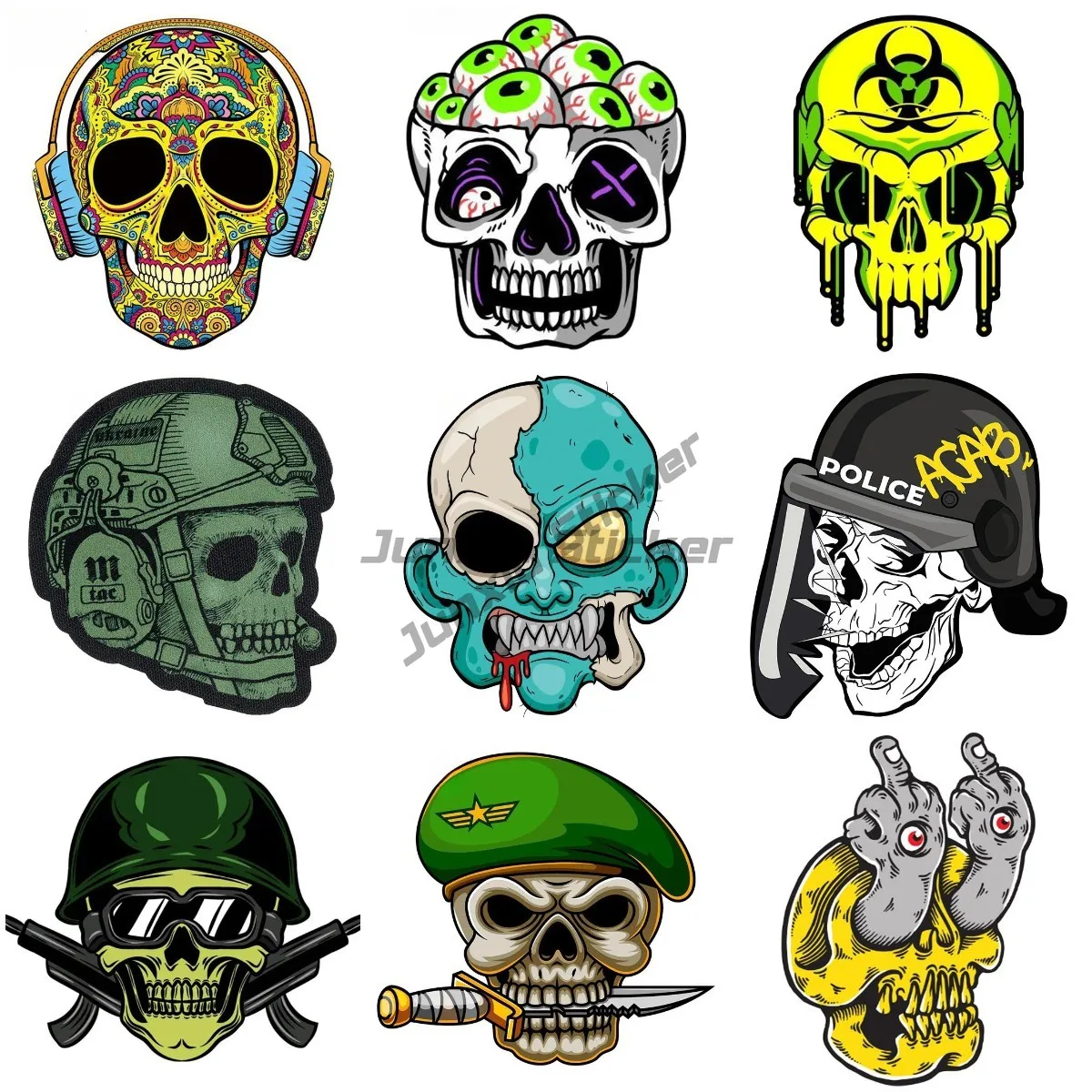 Helicopter Pilot US ARMY Aviation Car Stickers Personality Vinyl Self Adhesive Flower Waterproof Sunscreen Decorative Stickers