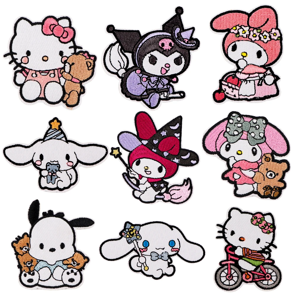 

Kawaii Cute Dog Cat Patches For Clothes Women Embroidery Applique Fusible Patch DIY Ironing Stickers Badge Kids Accessories