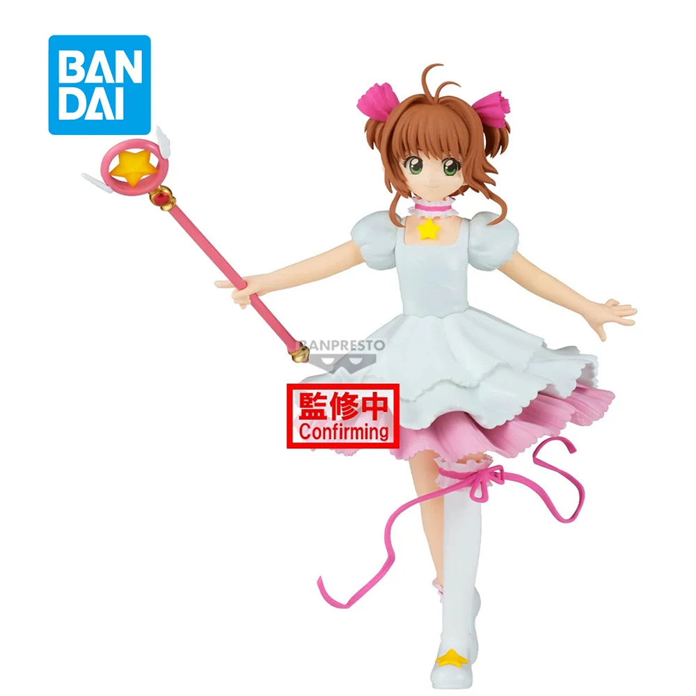 Original Banpresto Card Captor Sakura Kinomoto Sakura 20Cm Kawaii Action Figure Anime Model Collectible Toys