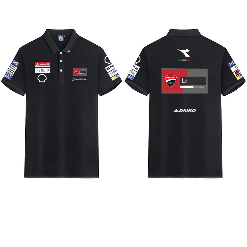 2026 Ducati Racing Polo Shirt T-shirt Men and women Short Sleeve Motorcycle Team Print Casual Summer Motorbike GP Fan Tops view 3
