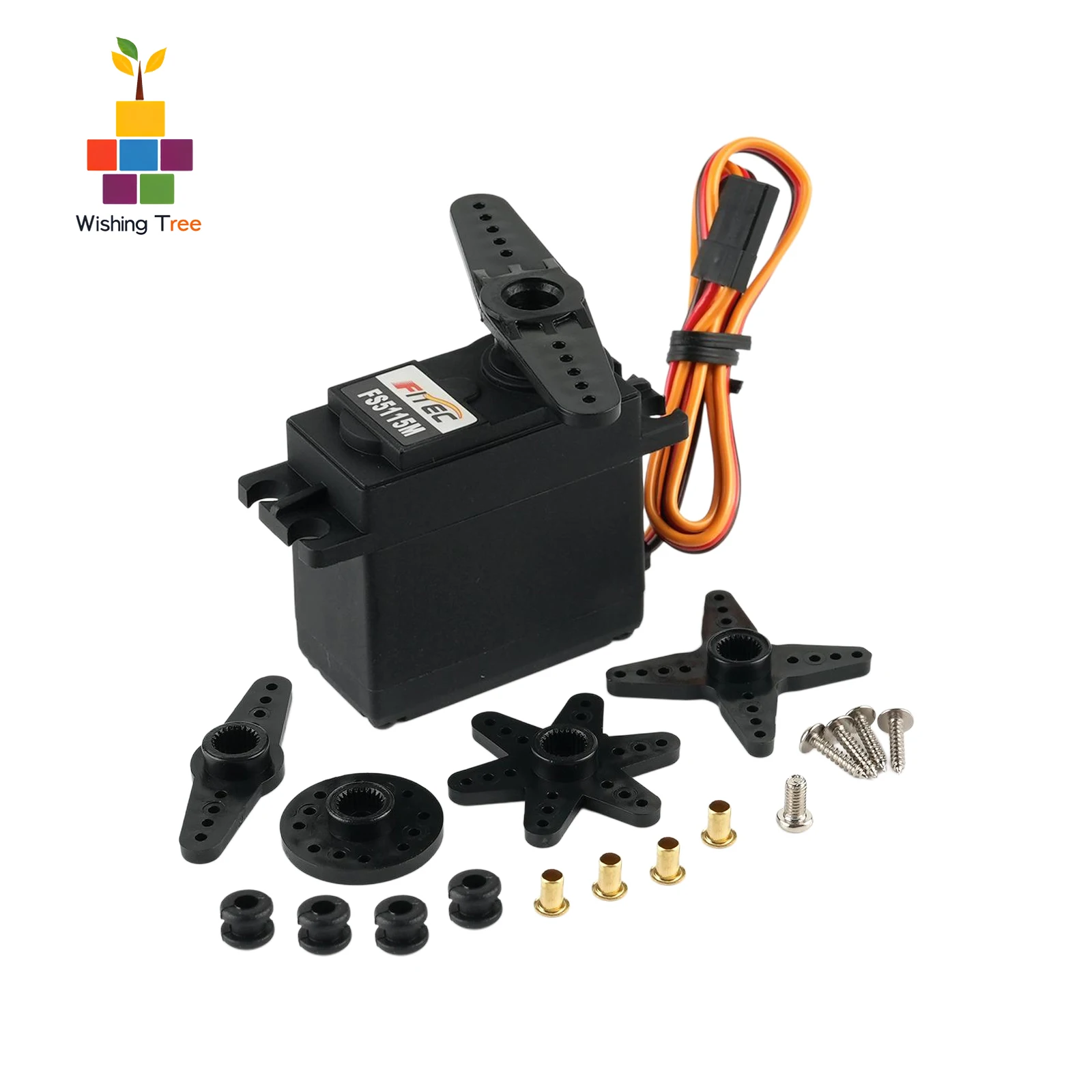 Feetech FS5115M 15kg 高トルクアナログサーボモーター メタルギア付き RC ボートカーロボットオートメーション用