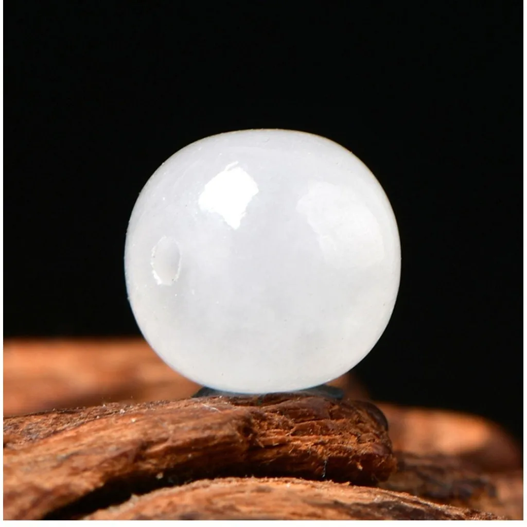 5A Natural Hetian Jade Single Bead DIY Beads Crystal Jewelry Making