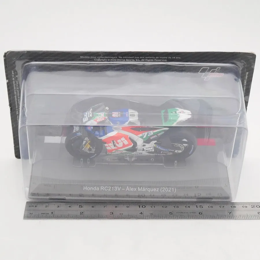 

Модель мотоцикла Diecast Ixo 1:18 Moto GP 2021 RC213V Алекс Маркес, литая из сплава