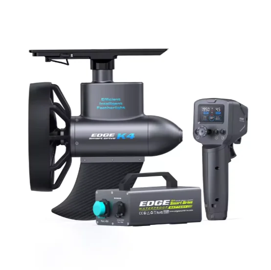 EDGE K4 Smart Drive Electric Kayak Trolling Motor Quiet Brushless Underwater Propulsion System For Fishing & Touring